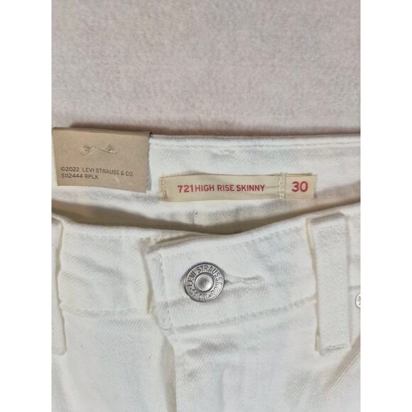 LEVI'S 721 High Rise skinny jeans 30 x 30 - Picture 3 of 9